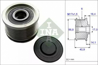 WILMINK GROUP wg1253783 -  Механизм свободного хода генератора
